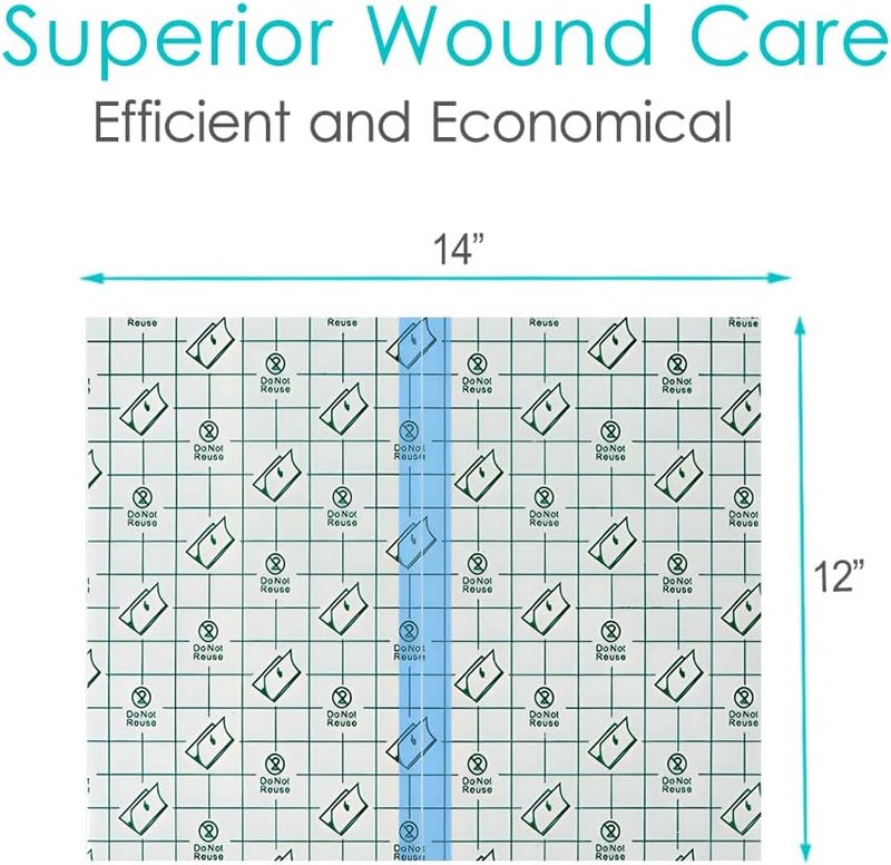 EaseToU 12"x13.7" Waterproof Dialysis Catheter Shower Cover Chest Port Shield Protector for Central Line G Feeding Tubes Transparent Wound Dressing, Pack of 14 - Image 5